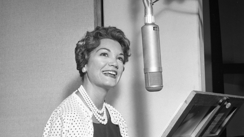 Connie Francis in the recording studio