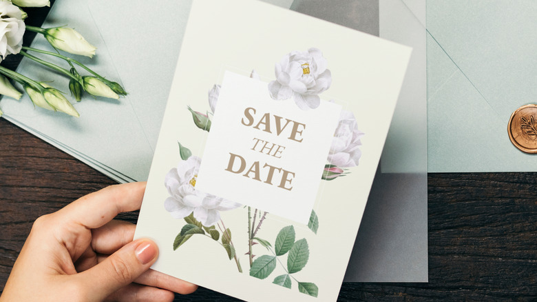 save the date card