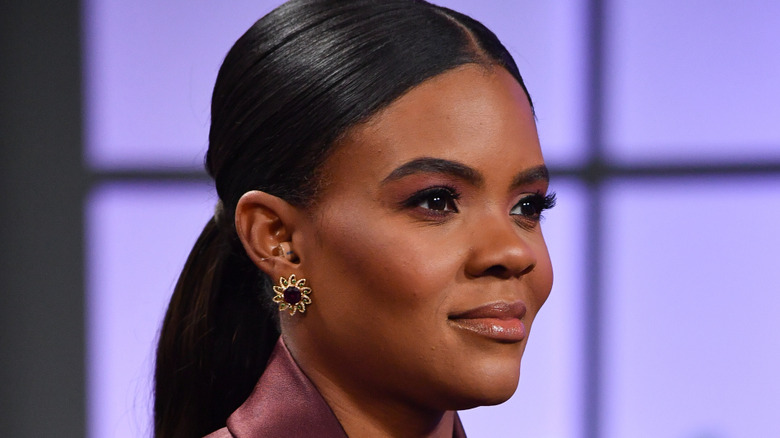 Candace Owens on a TV set