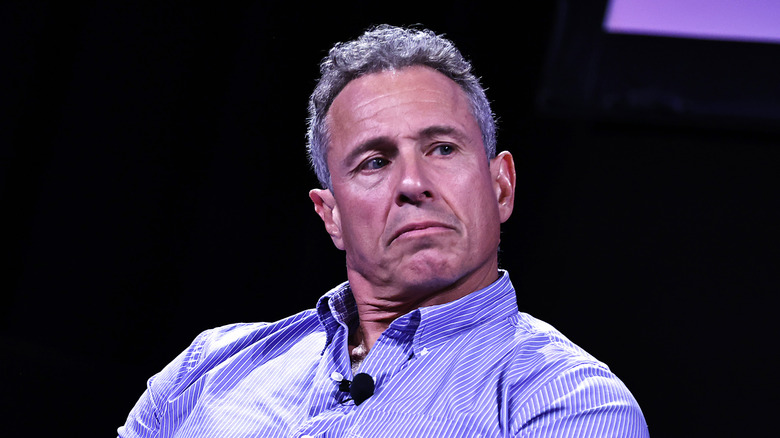 Chris Cuomo photographed in front of a black background