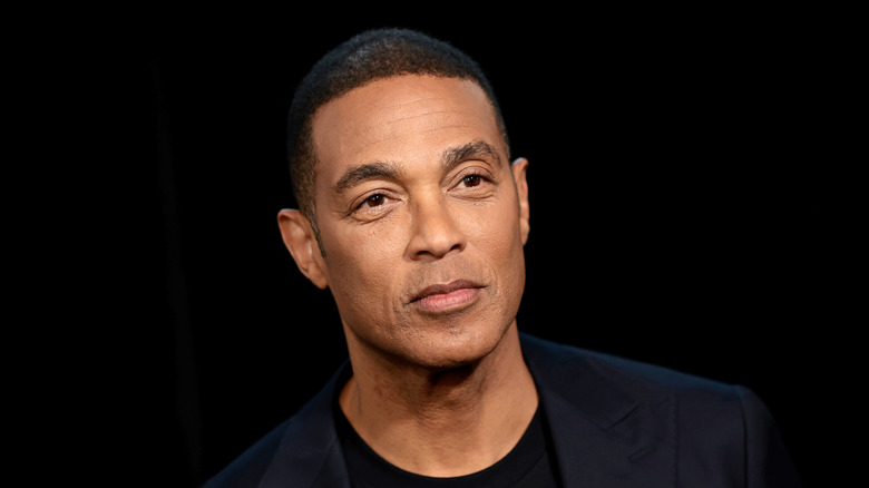 Don Lemon photographed in front of a black background