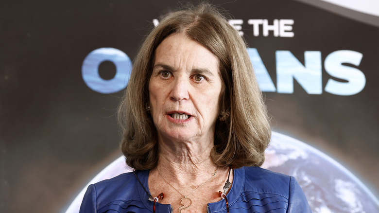 Kathleen Kennedy Townsend speaks at the We Are The Oceans - The World Oceans Day event at The Reach at The Kennedy Center (2021)