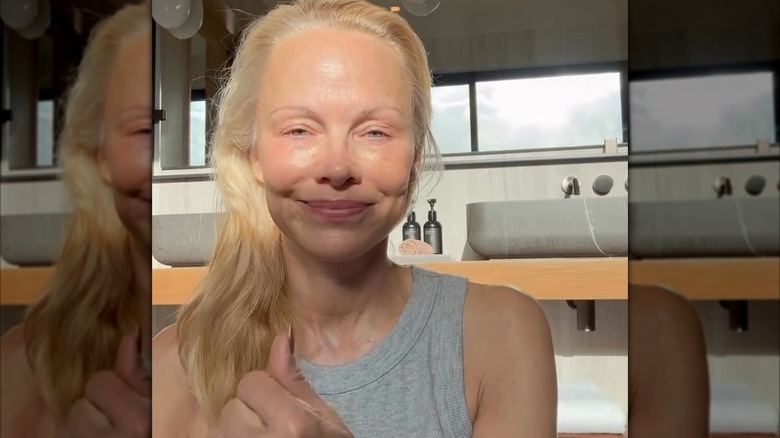 Pamela Anderson explains her makeup-free skin care routine