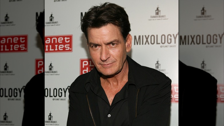 Charlie Sheen attending a screening of his show Anger Management in 2012