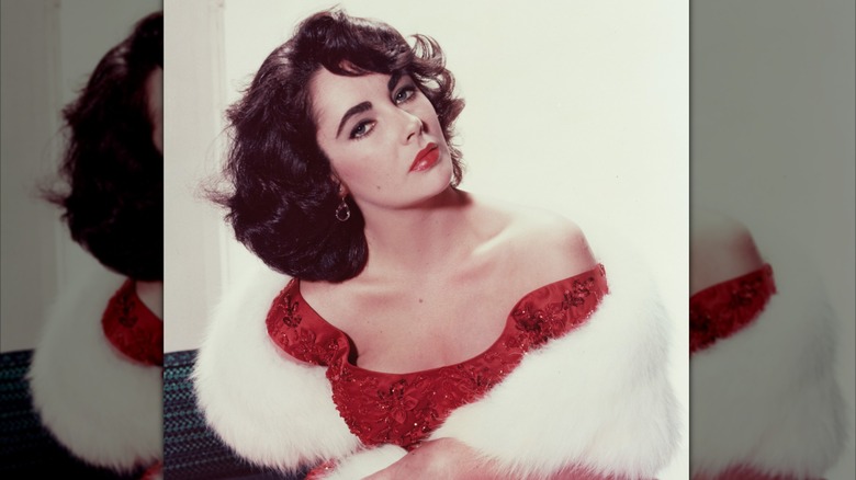 Elizabeth Taylor posing for a photo circa 1955