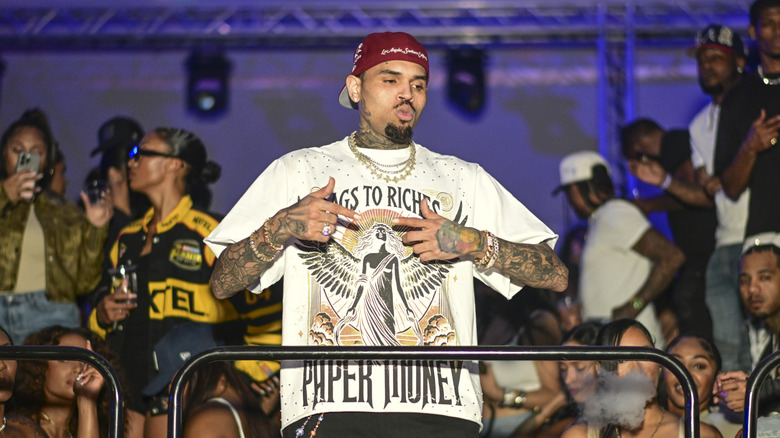 Chris Brown attends Doo-Wop All R&B Soul Music Presents Breezy Bowl XX Official Tour Afterparty at The Dome Atlanta (2025)