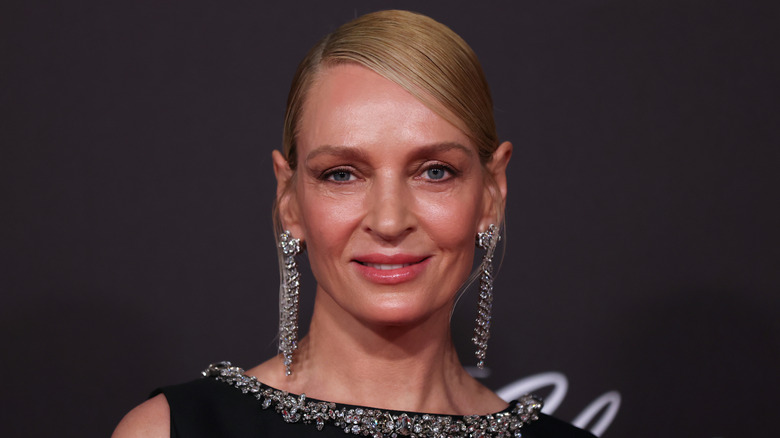 Uma Thurman attends the opening night red carpet for "Giant" at the Red Sea International Film Festival (2025)