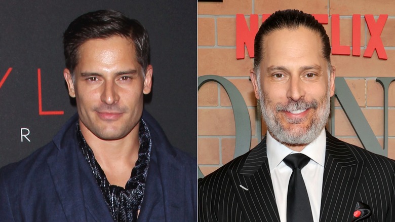 Joe Manganiello with and without beard