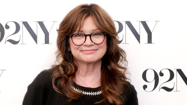 Valerie Bertinelli posing on step-and-repeat