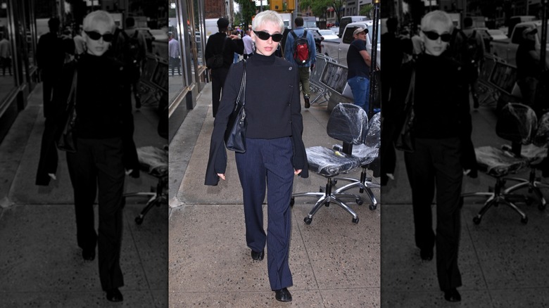 Emma Chamberlain walking in New York City in May 2025