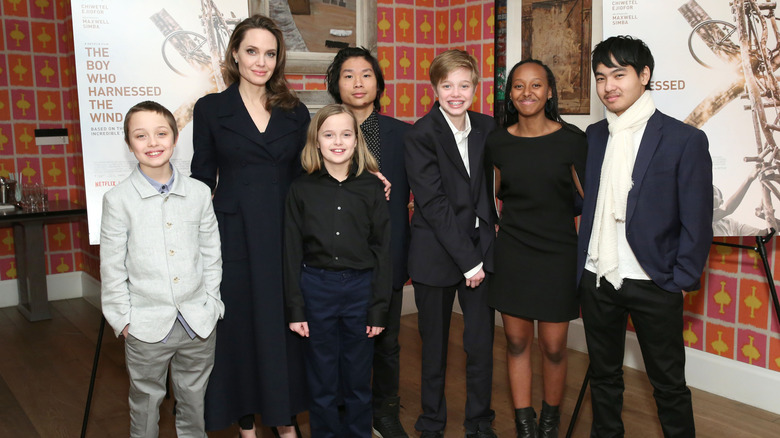 Angelina Jolie and kids