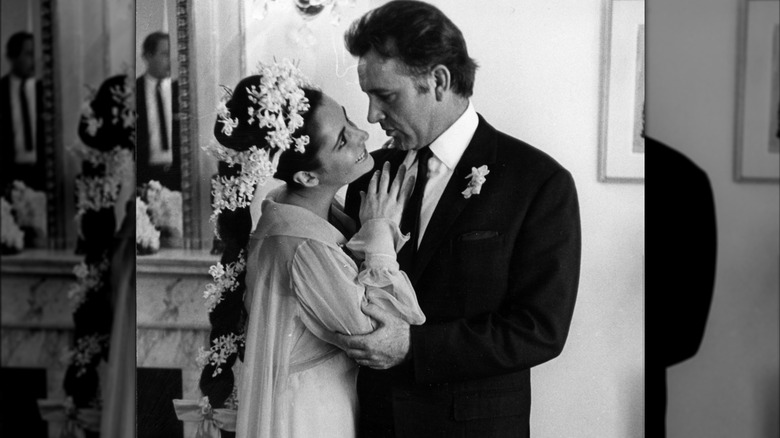 Elizabeth Taylor and Richard Burton at their first wedding.