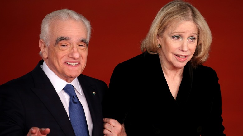 Martin Scorsese and Helen Morris walking the red carpet.