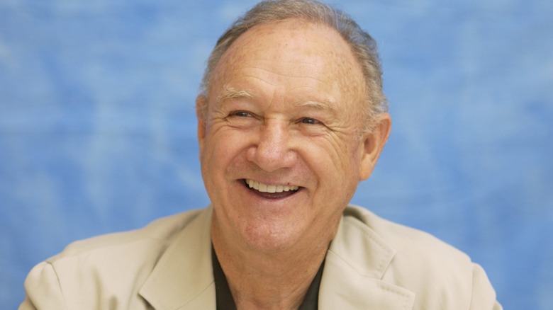 Gene Hackman during Runaway Jury Press Conference