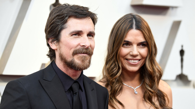 Christian Bale and Sibi Blazic at the 91st Annual Academy Awards
