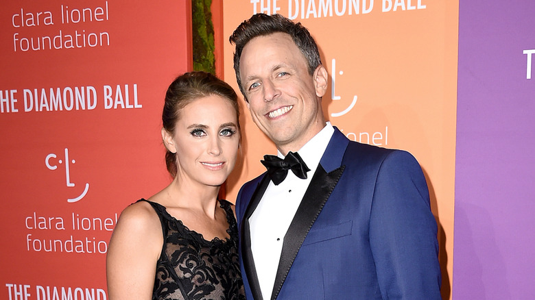 Seth Meyers and his wife Alexi Ashe