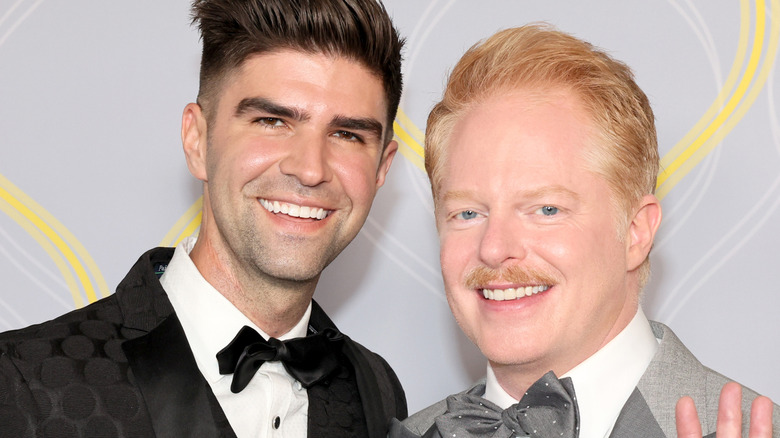 Jesse Tyler Ferguson and Justin Mikita at the Tony Awards