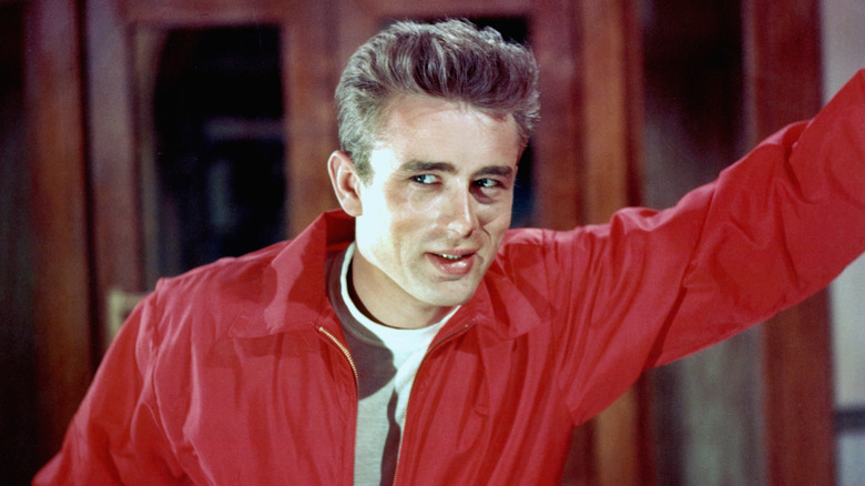 James Dean acting in Rebel Without a Cause