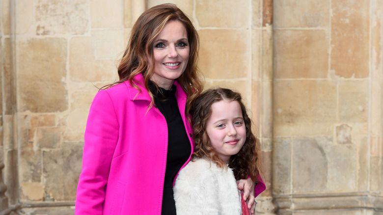 Geri Halliwell and daughter Bluebell