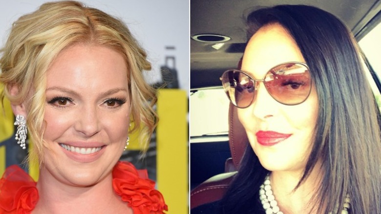 Katherine Heigl as blond and black hair