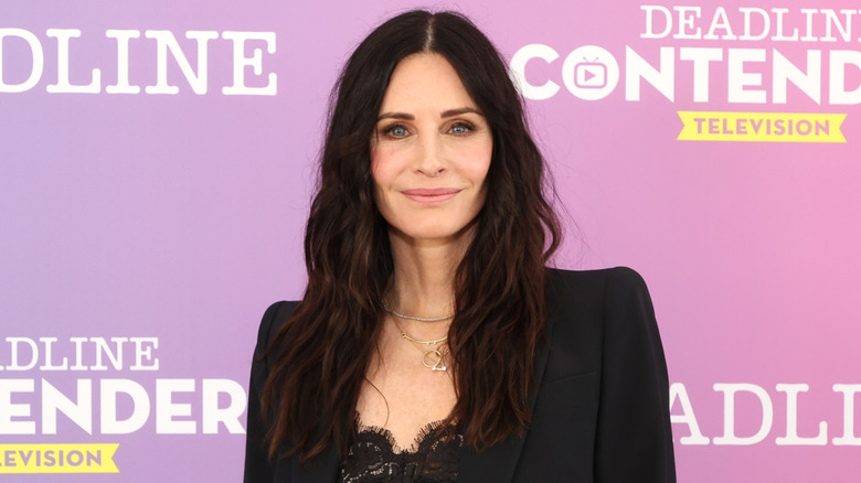 Closeup of Courteney Cox smiling