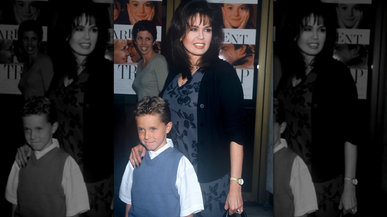 Marie Osmond with her son Michael Blosil in childhood