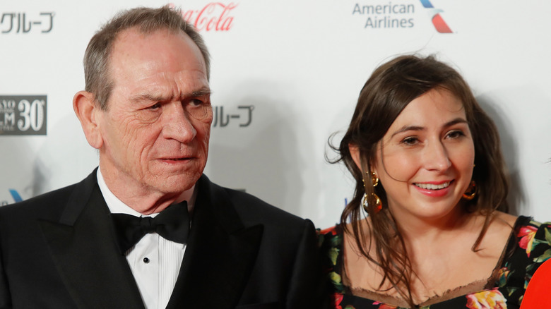 Tommy Lee Jones with his daughter Victoria Jones