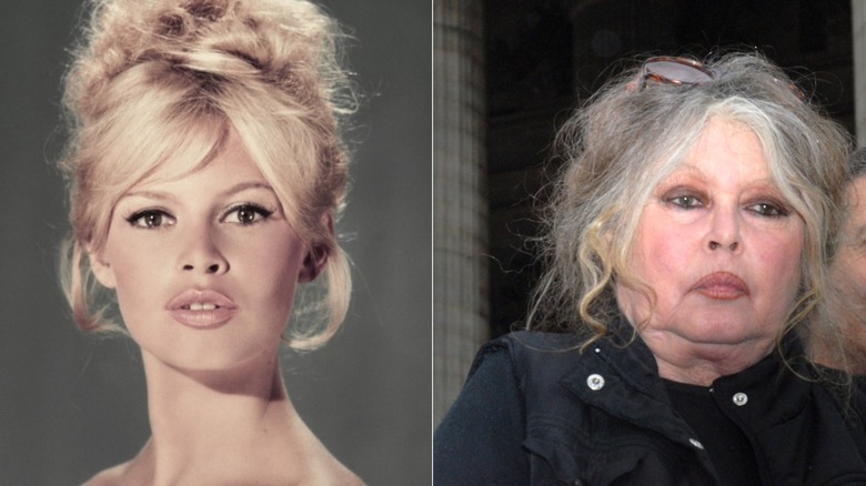 Brigitte Bardot then and now