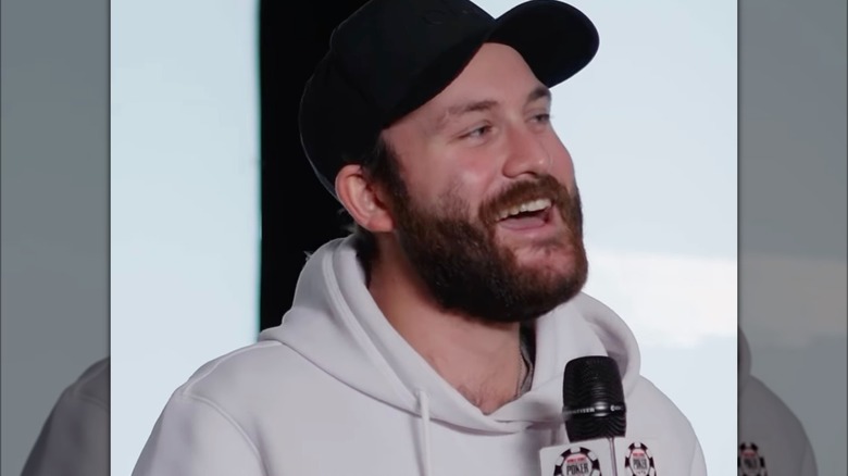René-Charles Angélil exiting a building and entering a car in Paris