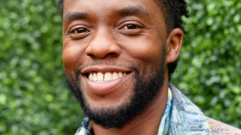 Chadwick Boseman smiling