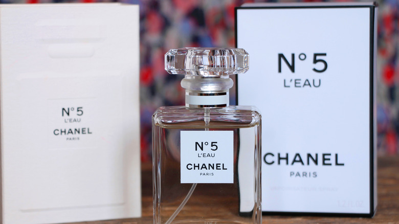 Chanel No. 5 cologne bottle