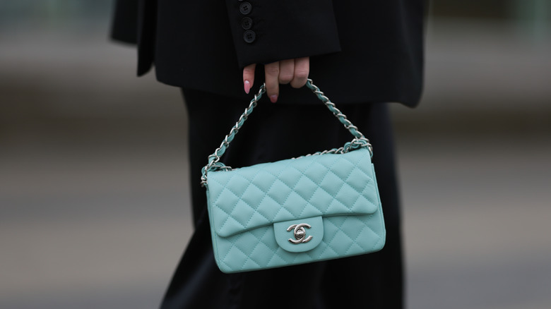 Chanel blue bag