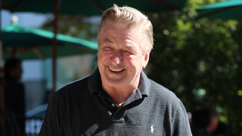 Alec Baldwin black shirt