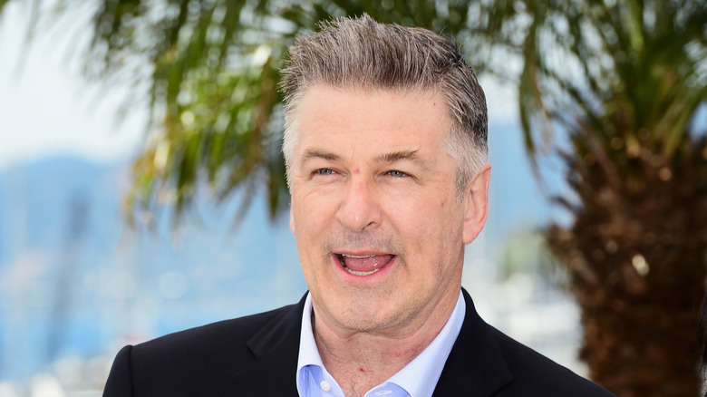 Alec Baldwin blue shirt