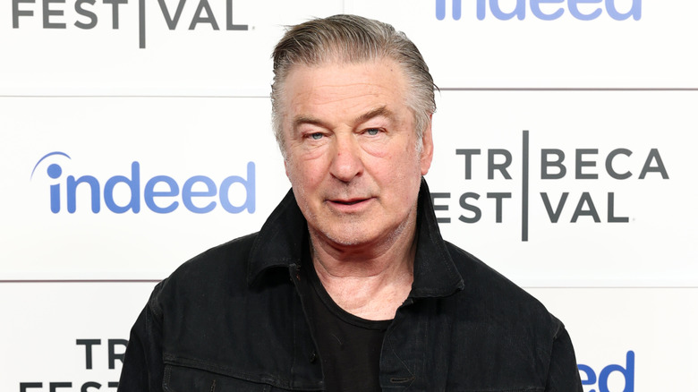 Alec Baldwin wearing black