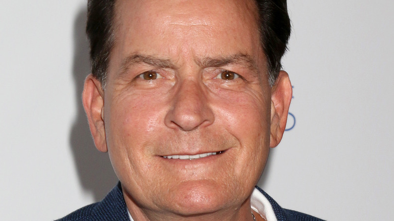 Charlie Sheen smiling