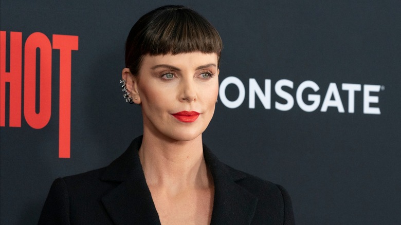 Charlize Theron at the premiere of "Long Shot"