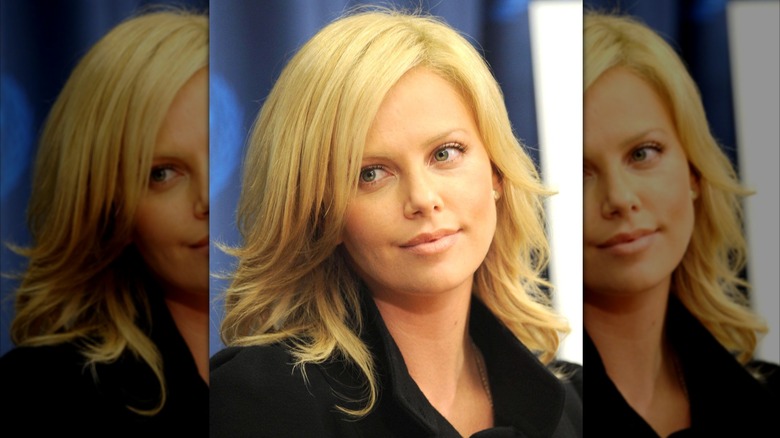 Charlize Theron is honored by the United Nations in 2008