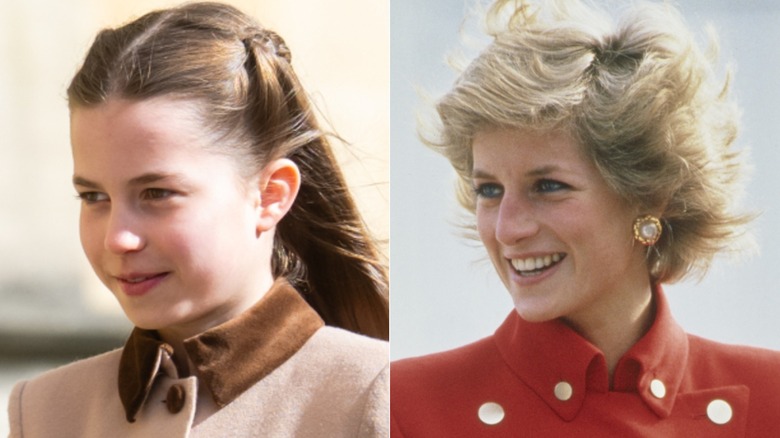 Princess Charlotte vs Princess Diana profiles