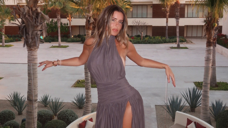 Brielle Biermann posing while on vacation