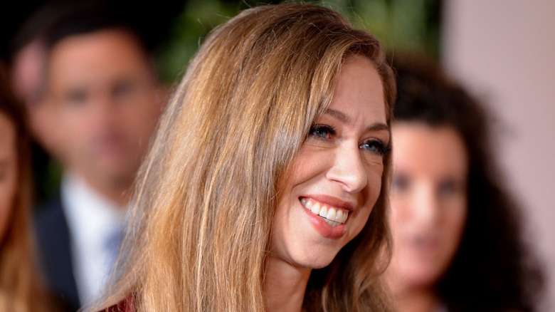 Chelsea Clinton head tilt smiling