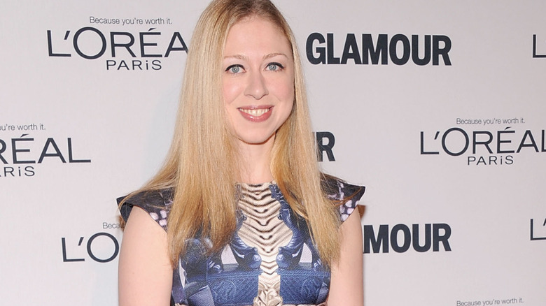 Chelsea Clinton arriving at the Glamour Women of the Year Awards