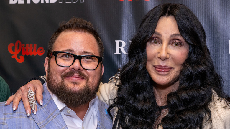 Cher and her son Chaz Bono