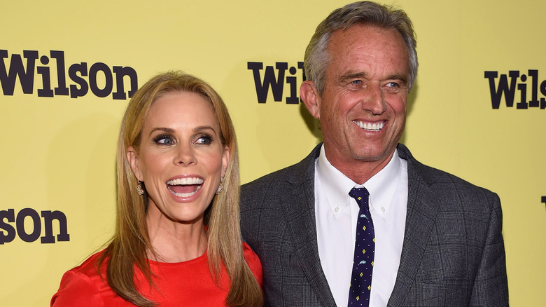 Cheryl Hines and Robert F. Kennedy Jr. smiling