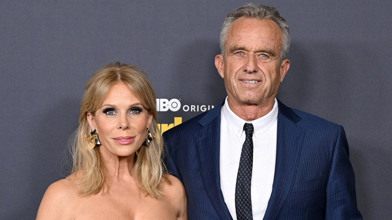 Cheryl Hines and RFK Jr. attend an event