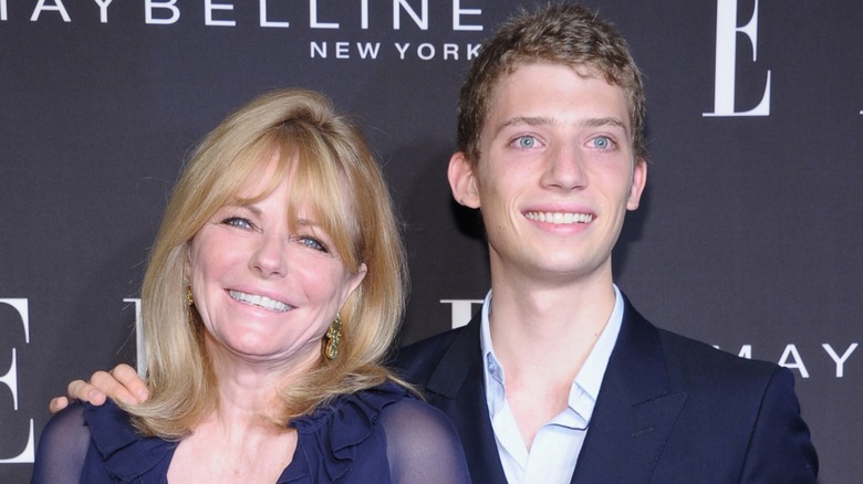 Cheryl Tiegs posing with her son Zack in 2013.