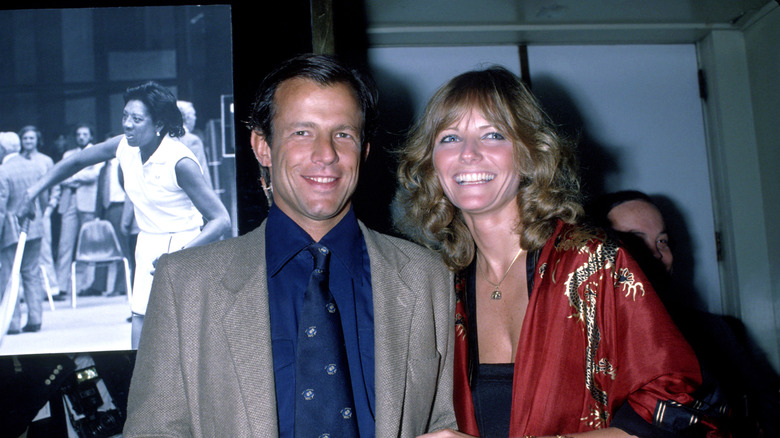 Peter Beard and Cheryl Tiegs smiling in a photo from the 1970s