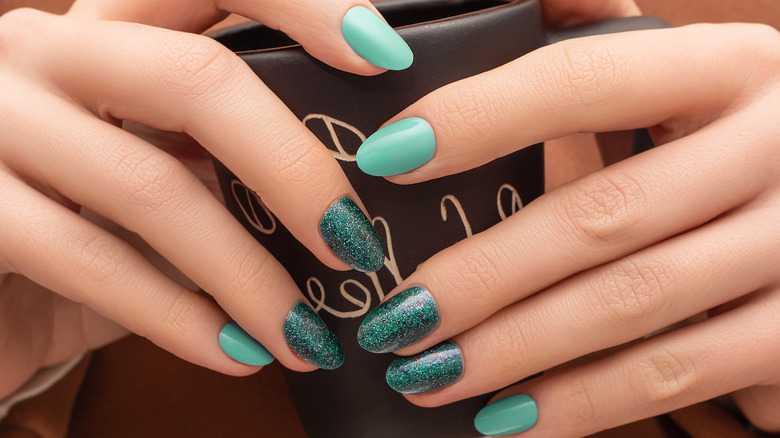 What nail color goes best with a forest green dress? - Quora