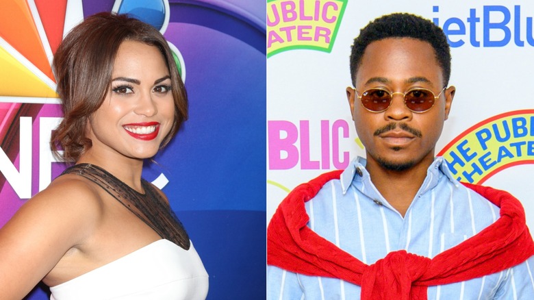 Side by side photo of Monica Raymund and Daniel Kyri posing.