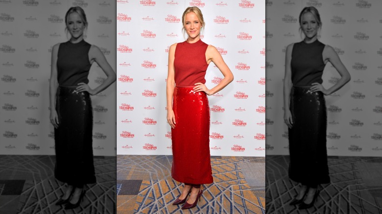 Jessy Schram attends Hallmark's Premiere Screening of "Holiday Touchdown: A Chiefs Love Story."